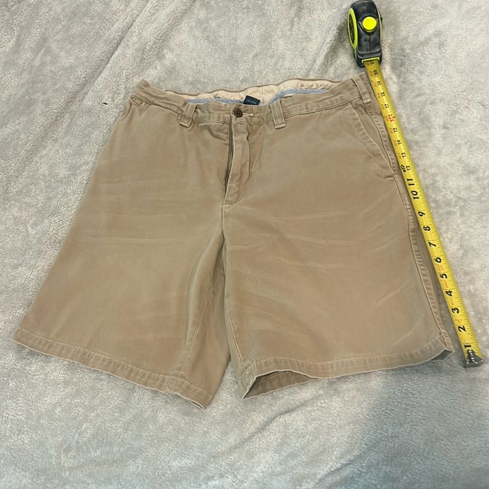 Polo Ralph Lauren Men’s Cotton Flat Front GI Shorts - Khaki - Size 32